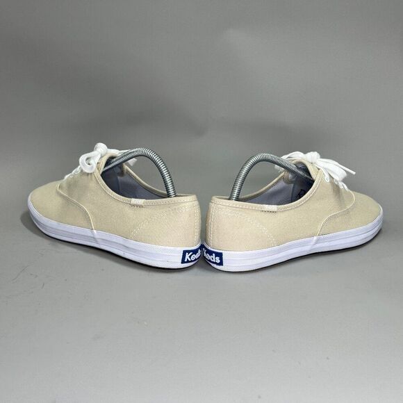 Keds Champion Sneakers Women's Size 9.5 Cream Canvas Low Casual Summer Shoes - Picture 6 of 12